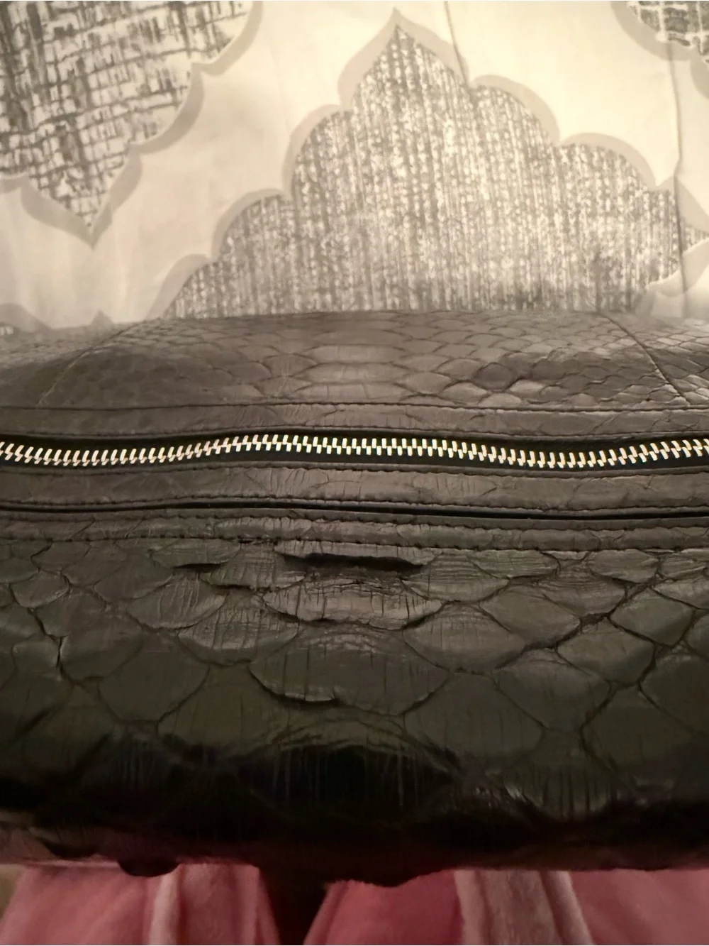 Proenza Schouler Black Python PS1 bag